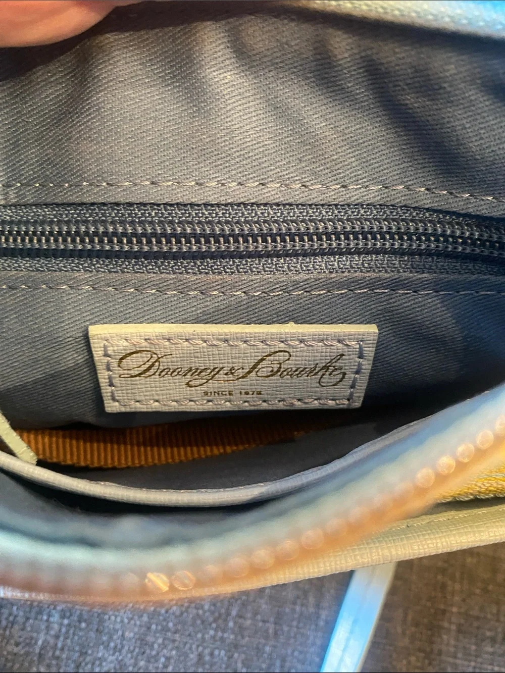 Dooney & Bourke Light Blue Lemon Small Crossbody Bag - 9